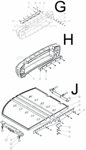Page E Diagram and Parts List for MK-TX-3  MK Diamond Tile Saw